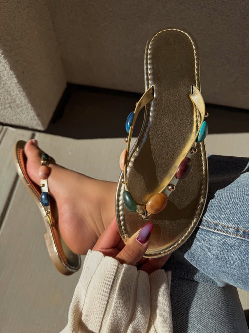 ARIA SANDAL - GOLD METALLIC