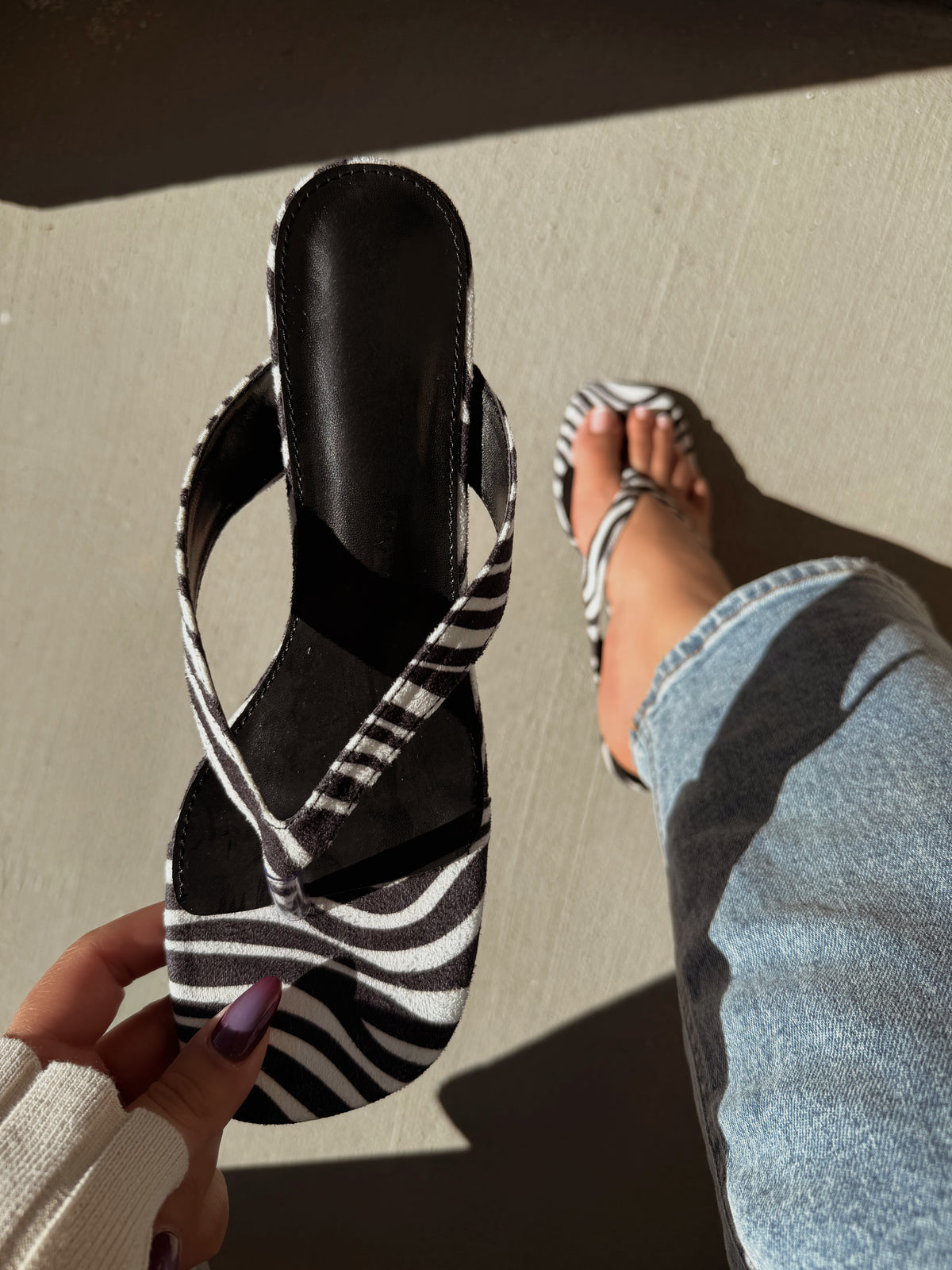 SALLY HEEL - ZEBRA