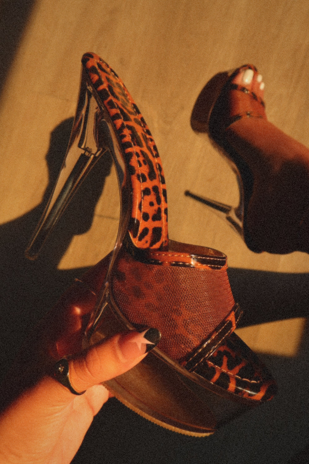 SERENITY  HEEL- LEOPARD