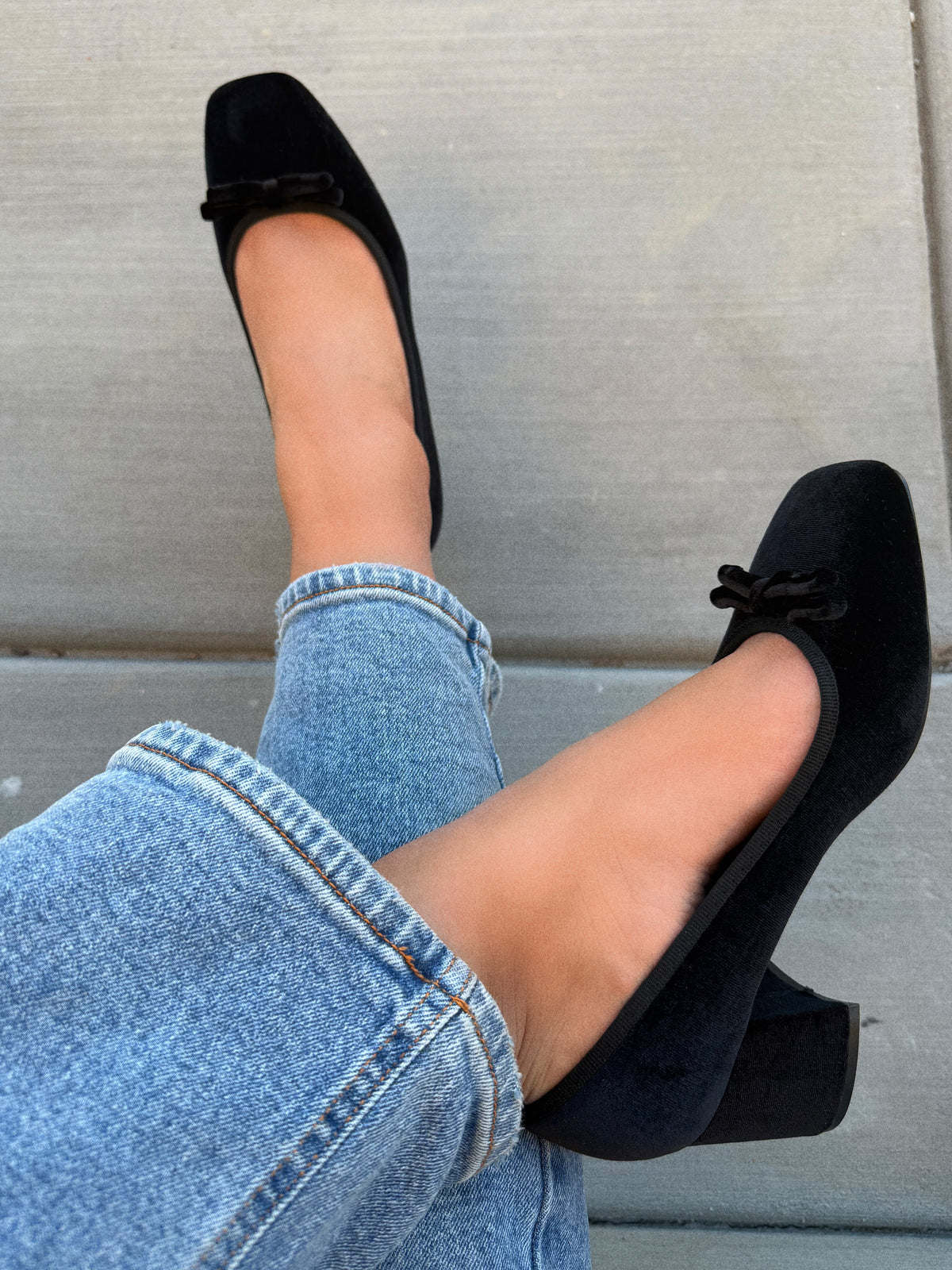 NELE HEEL- BLACK VELVET