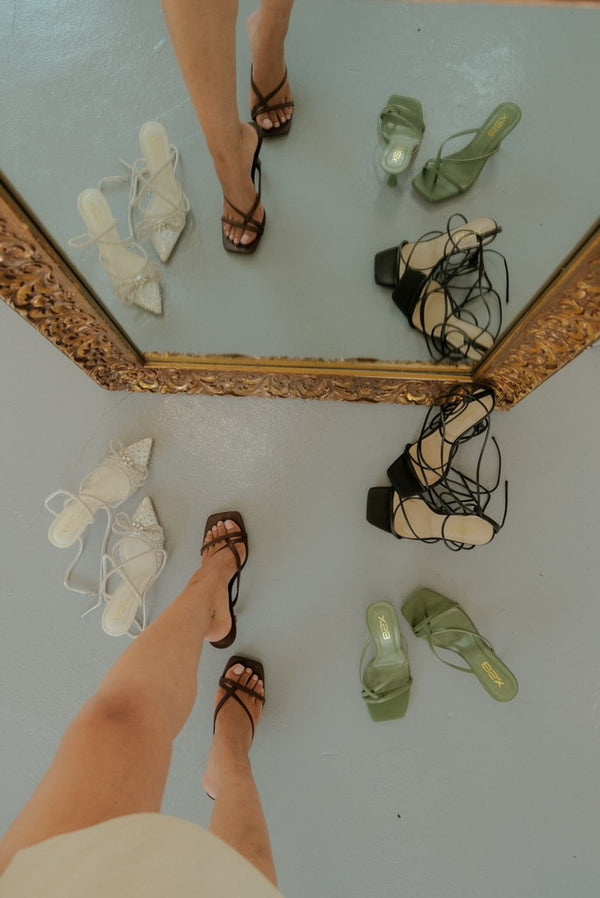 HALLIE  HEEL- BROWN