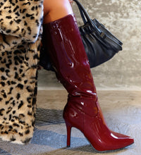 ZAYA KNEE HIGH BOOT - CHERRY