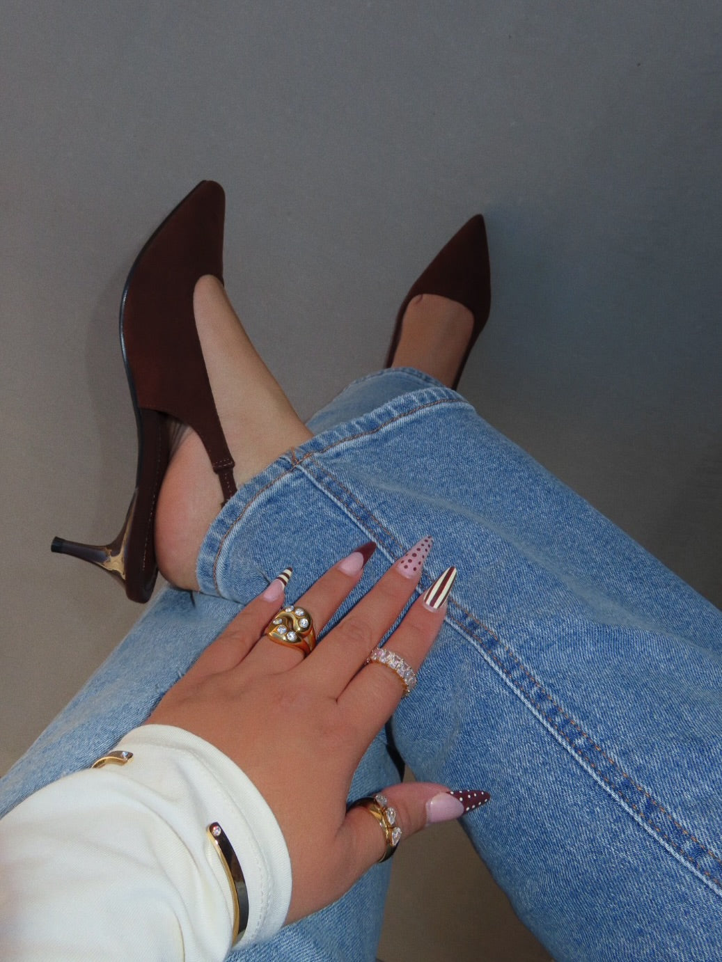 HARPER HEEL - CHOCOLATE BROWN