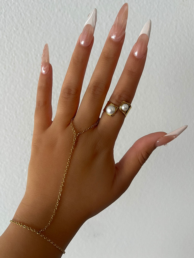 Estelle Ring - Gold/Pearl