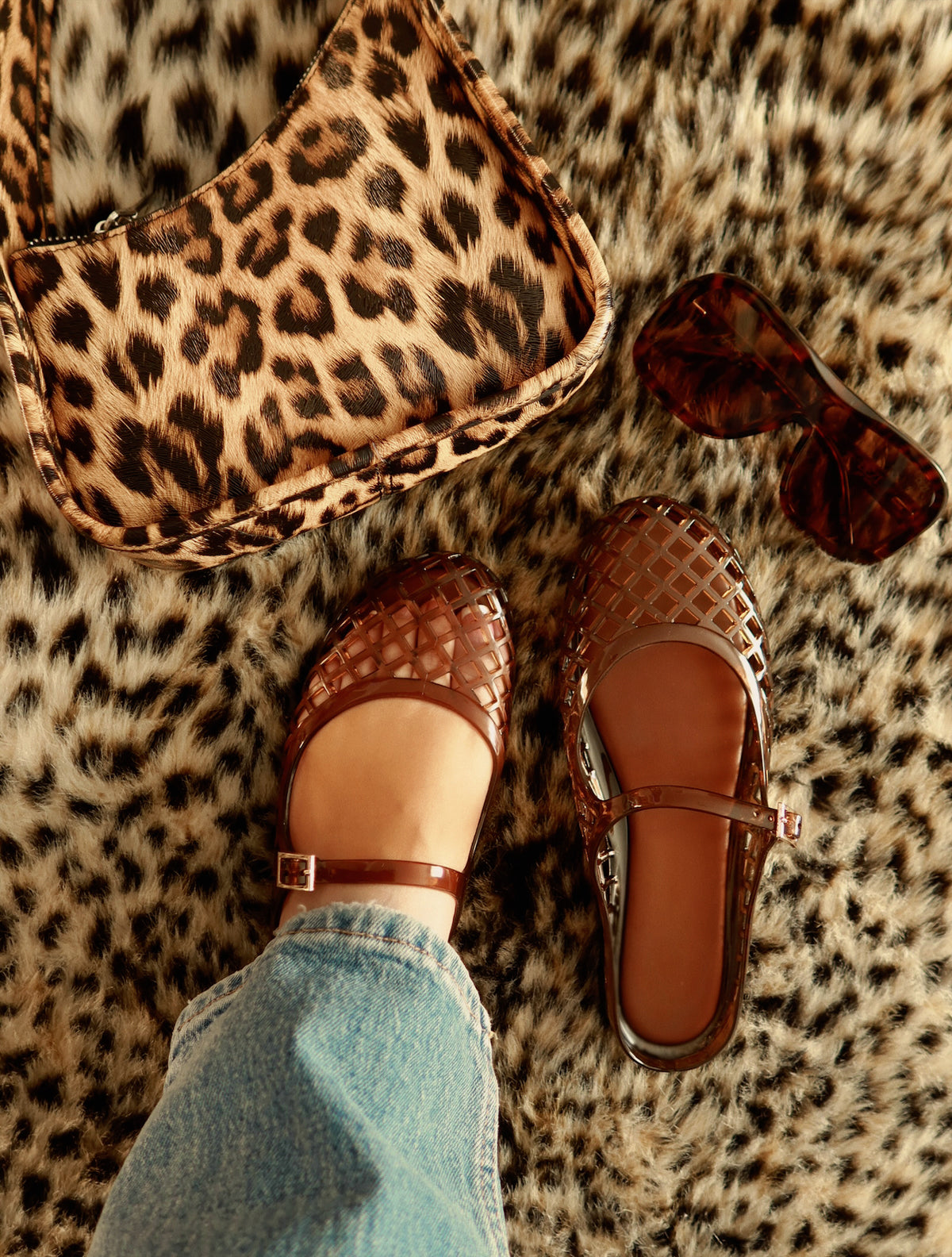 POLLY JELLY SANDAL - BROWN