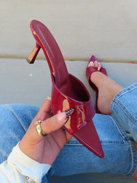 ELIANA HEEL.- CHERRY