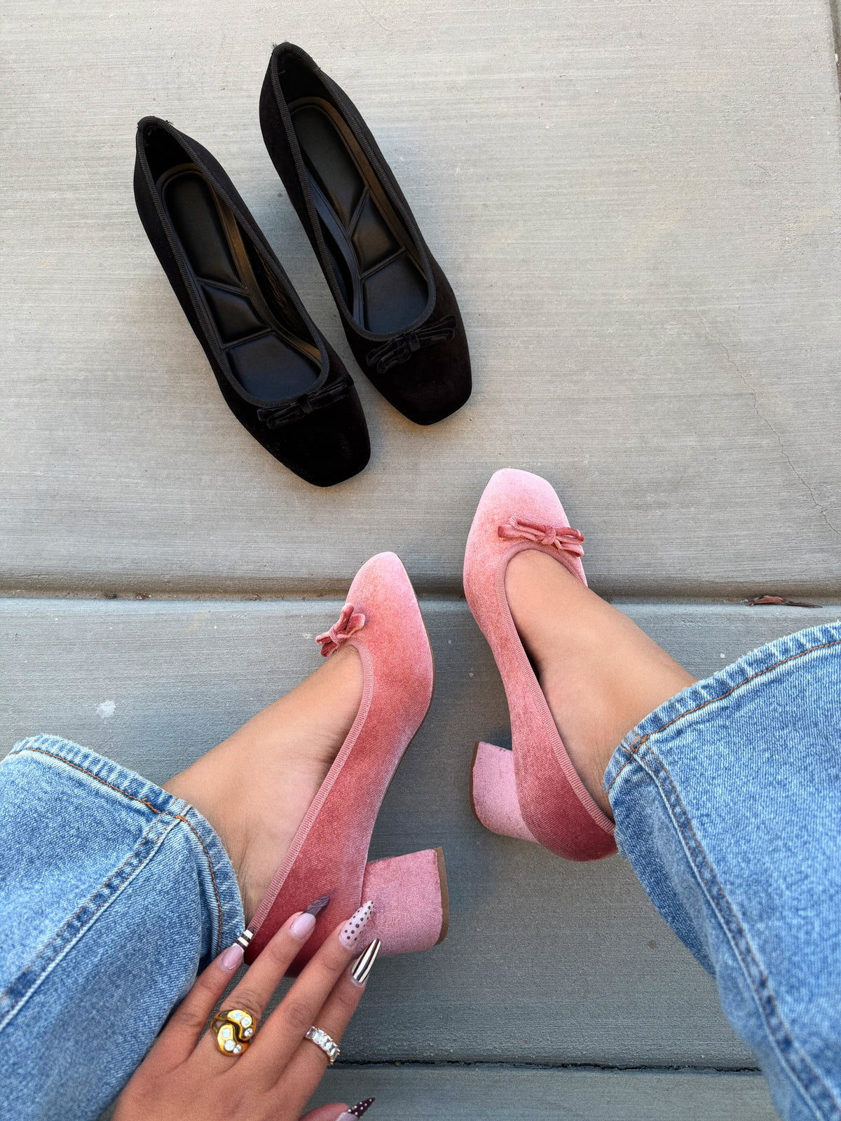 NELE HEEL- MAUVE VELVET