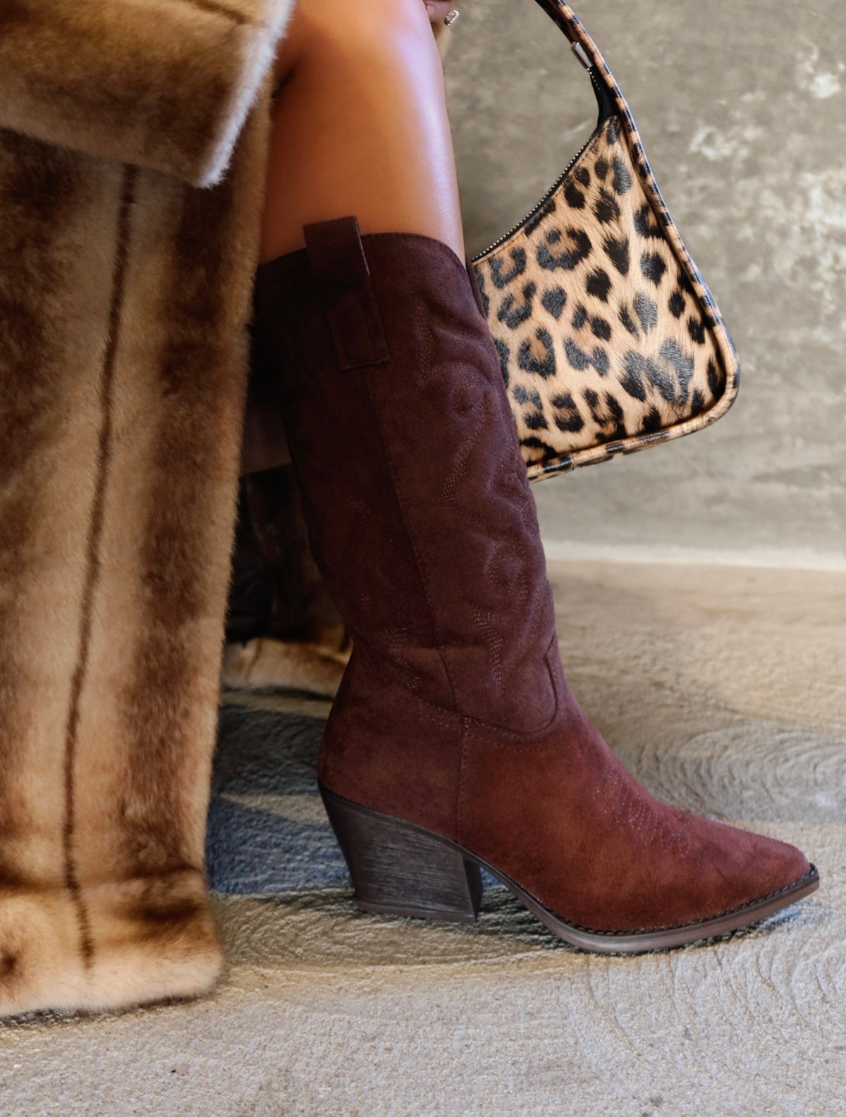 MILLI COW GIRL BOOT - BROWN