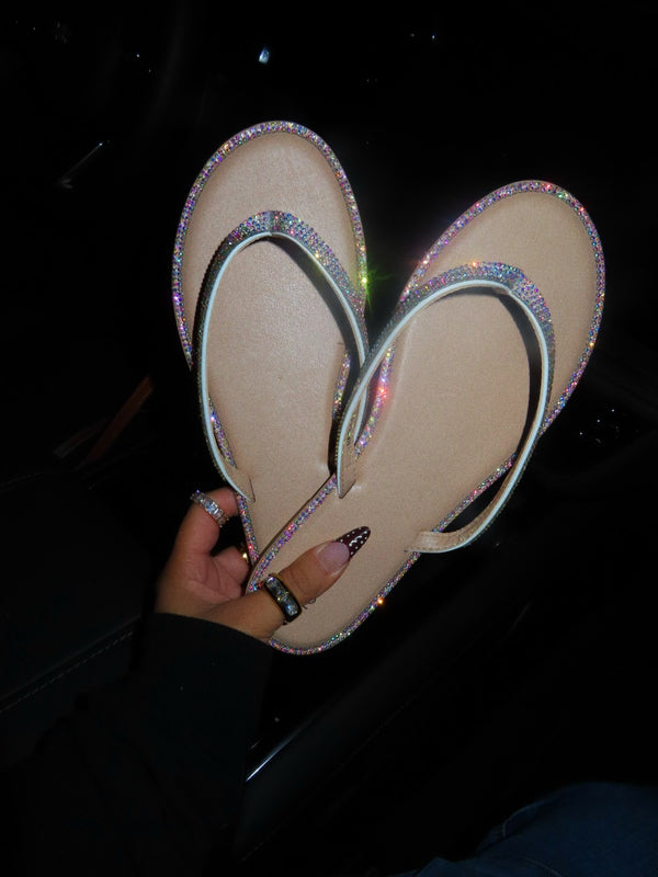 HAYDEE EMBELLISHED SANDAL - WHITE