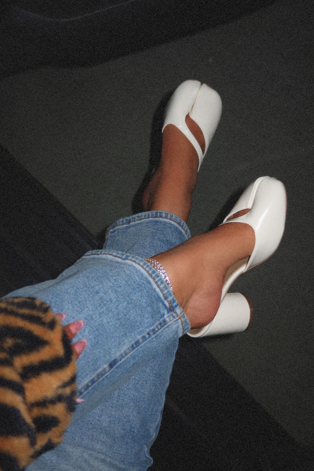 KHLOE BLOCK HEEL - CREAM