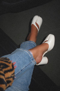 KHLOE BLOCK HEEL - CREAM
