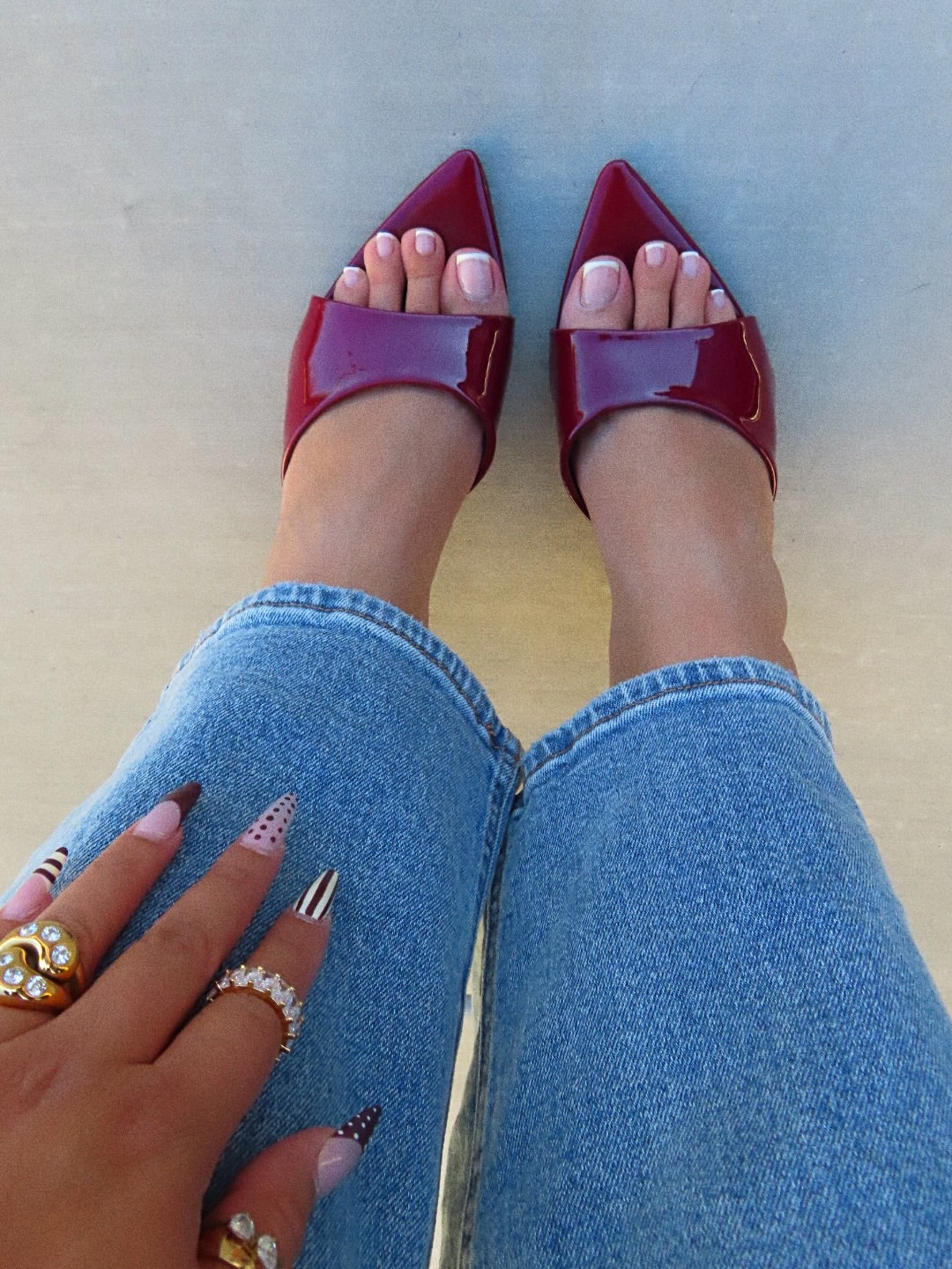 ELIANA HEEL.- CHERRY