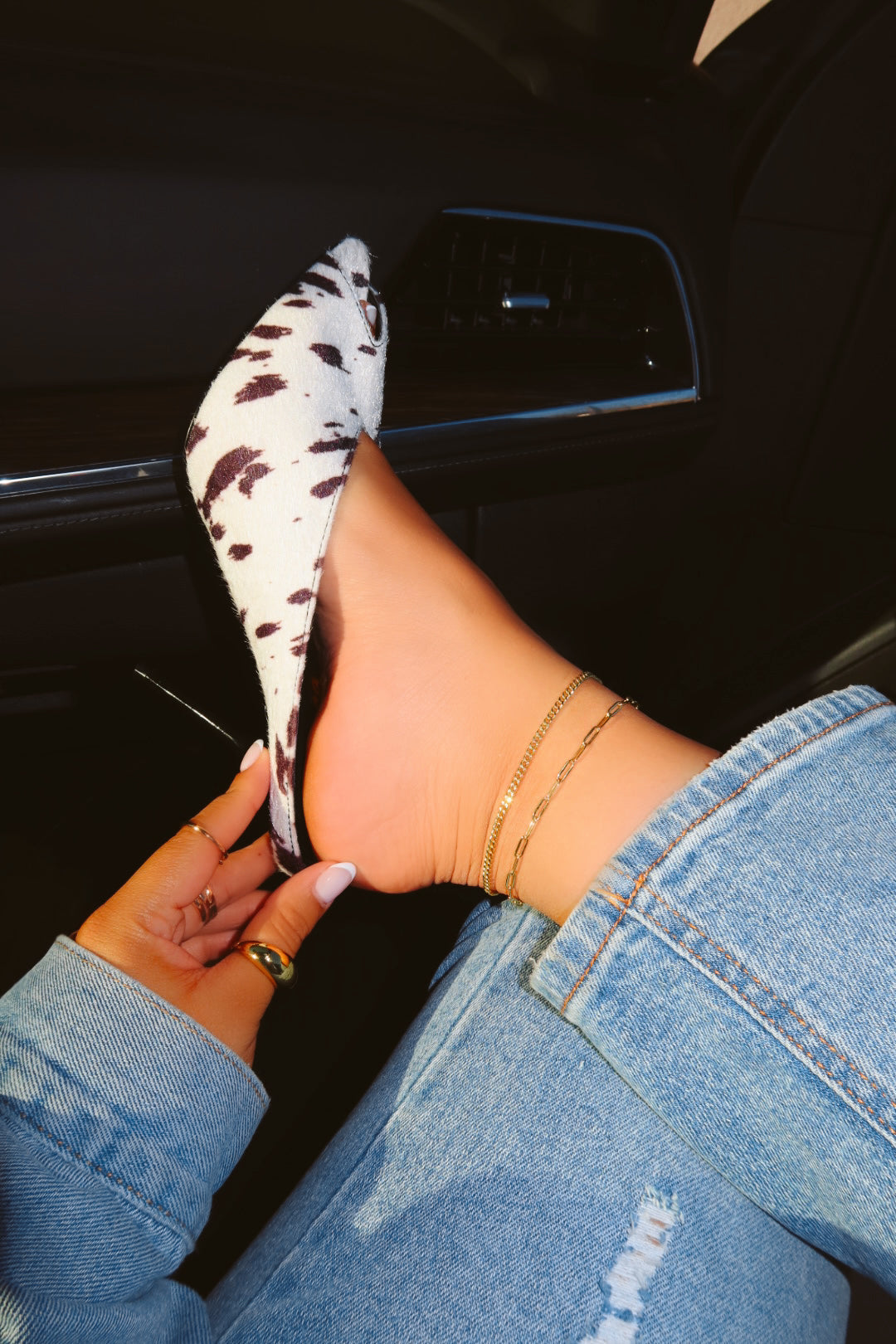 MILANA HEEL - WHITE MULTI