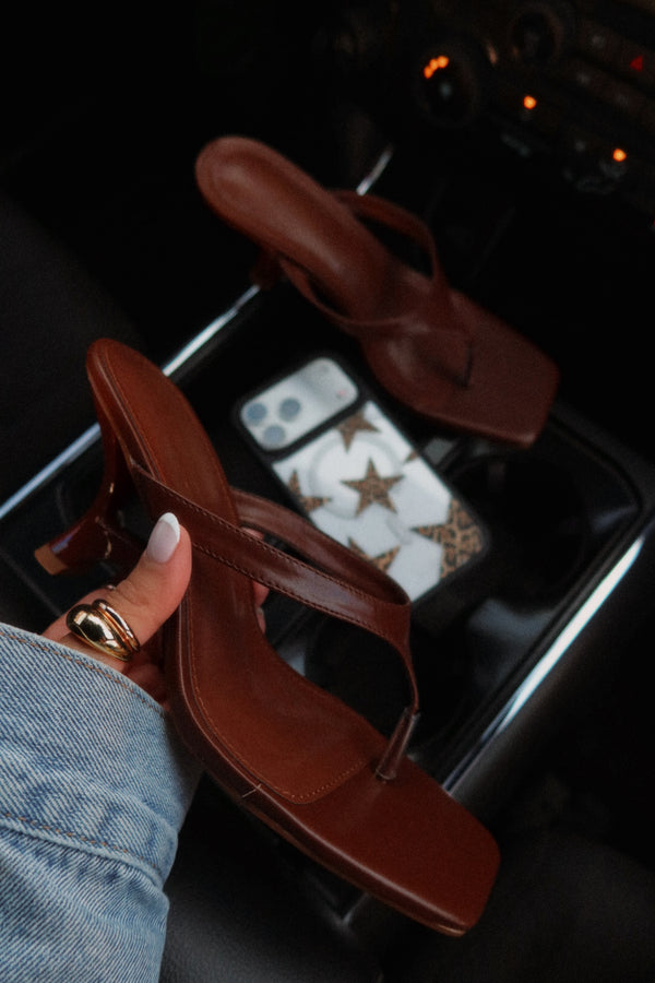 MADELINE HEEL - BROWN