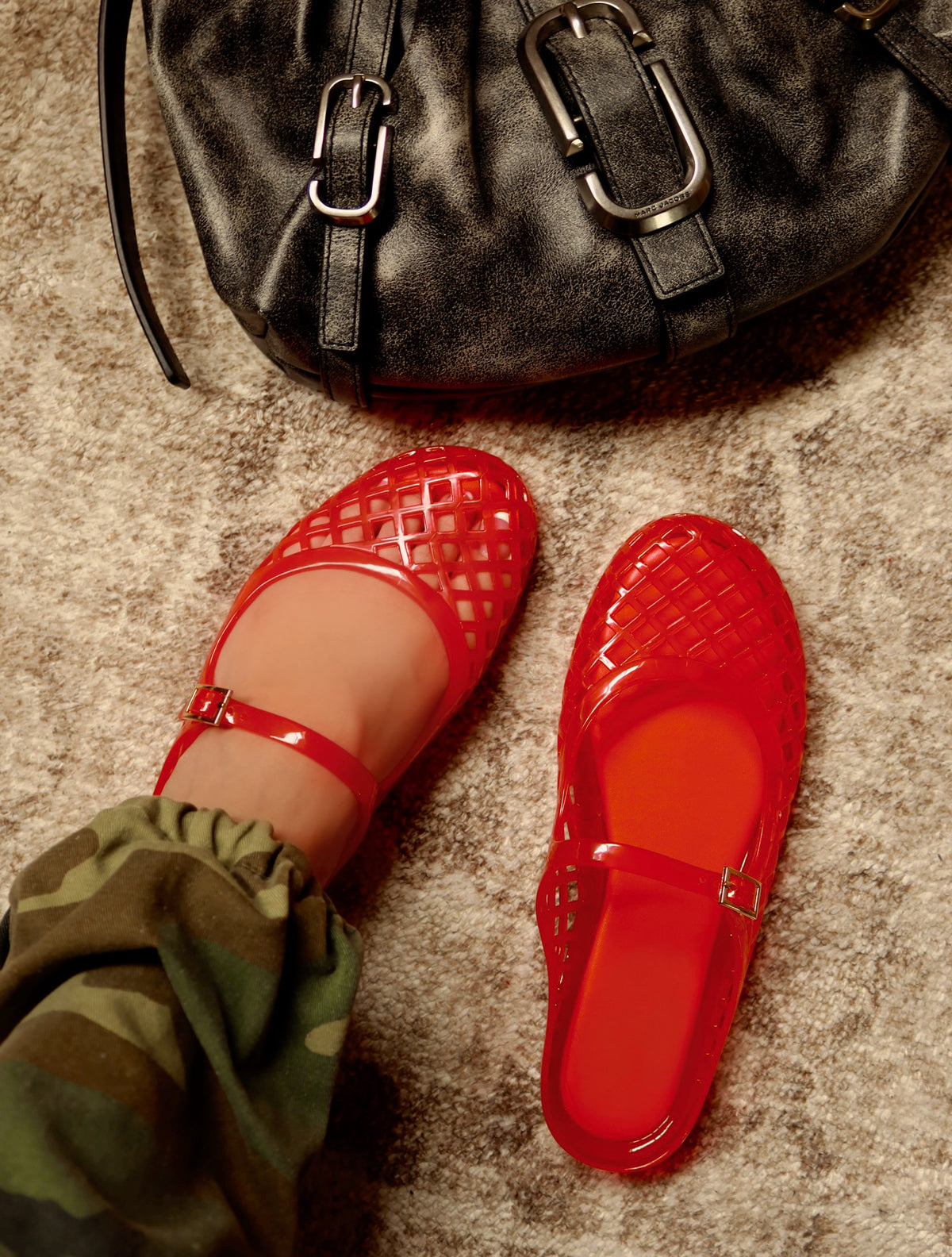 POLLY JELLY SANDAL - RED