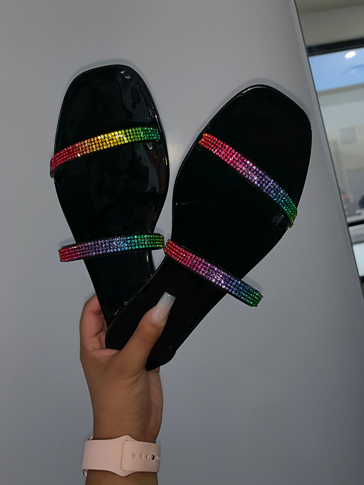 VALENCIA JELLY SANDAL - BLACK