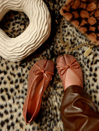KENDALL MESH FLAT - BROWN