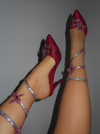 JULIE HEEL - BURGUNDY