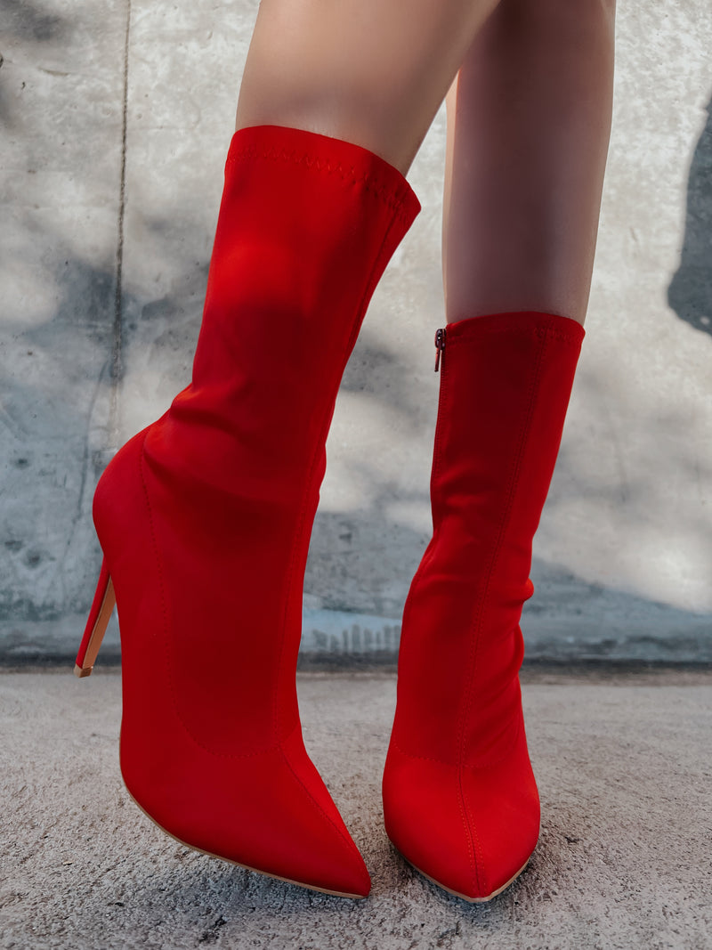 Maybel Bootie - Red