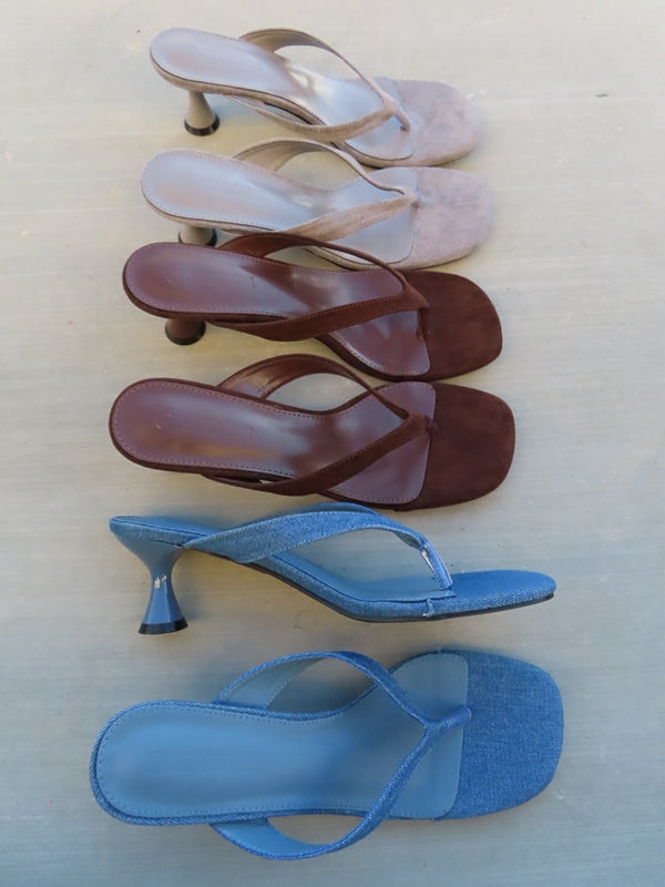 SALLY HEEL - CHOCOLATE BROWN