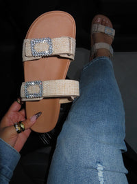 ALAN SANDAL-BEIGE LINEN