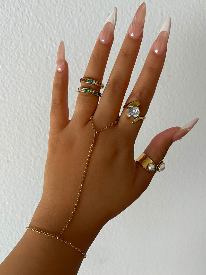 June Hand Chain - Gold