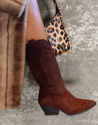MILLI COW GIRL BOOT - BROWN