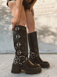 BUCKLE UP BOOT - BLACK