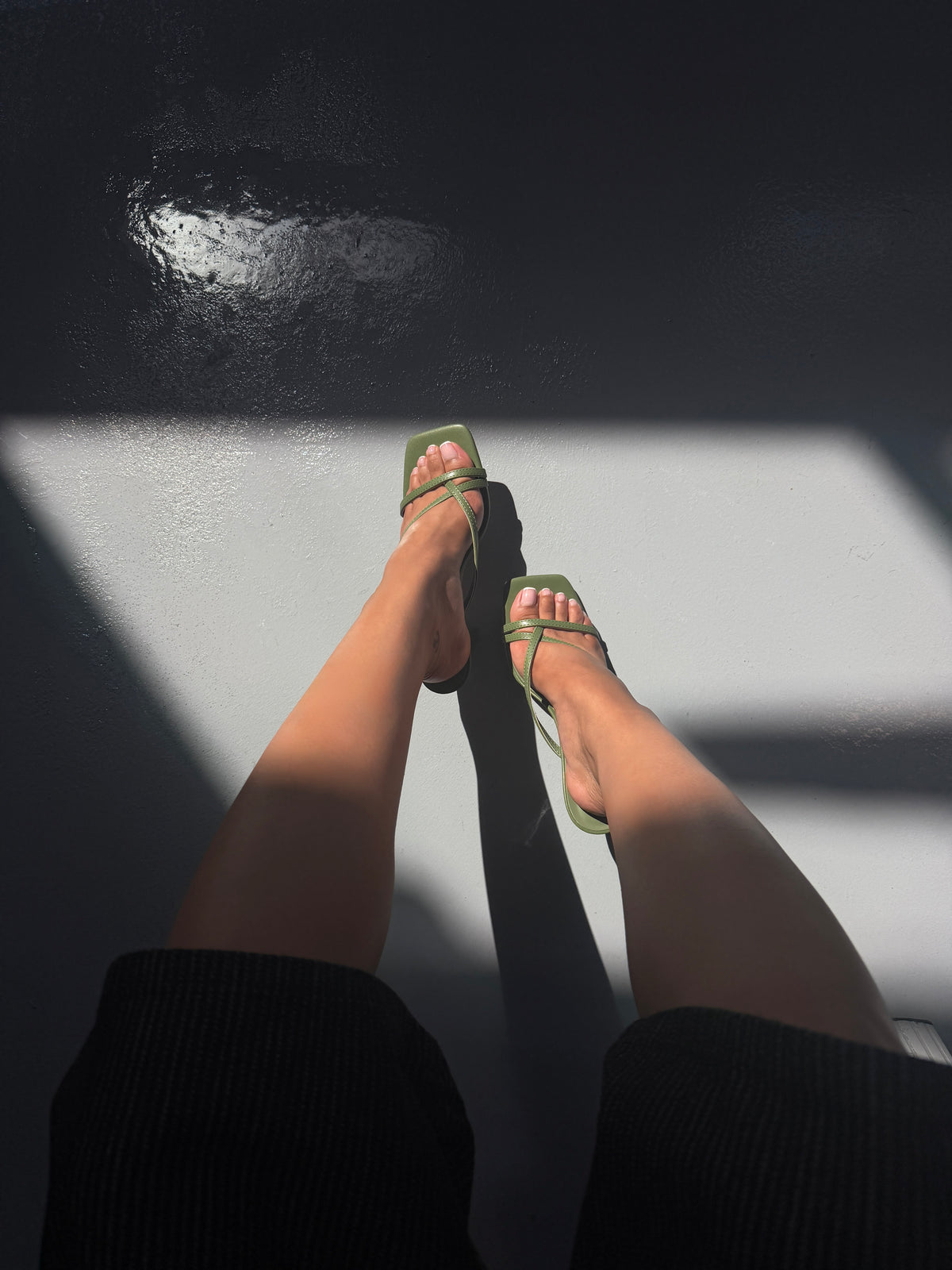 HALLIE  HEEL- OLIVE