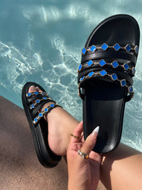 TOLU SANDAL - BLACK/BLUE
