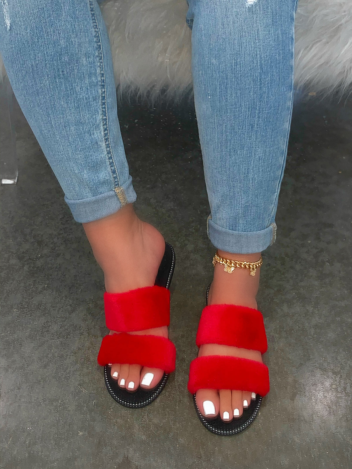 SADIE SANDAL - RED