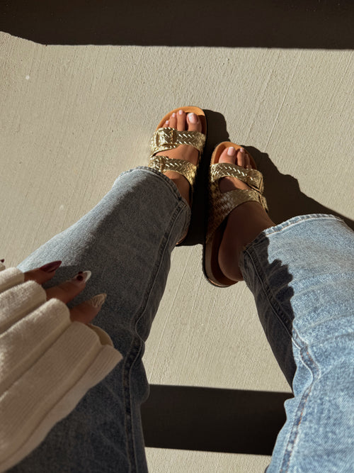 LUCA SANDAL - GOLD METALLIC