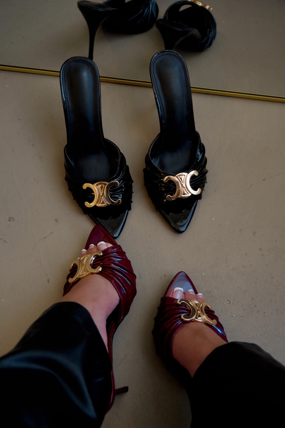 UPGRADE CLASS HEEL- BURGUNDY