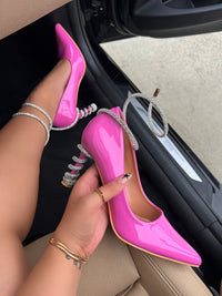 CHELSEA HEEL - HOT PINK