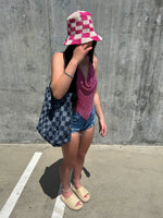 Summerly Hat - Pink/White