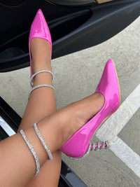 CHELSEA HEEL - HOT PINK