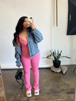 Ciara Flared Jumpsuit - Pink