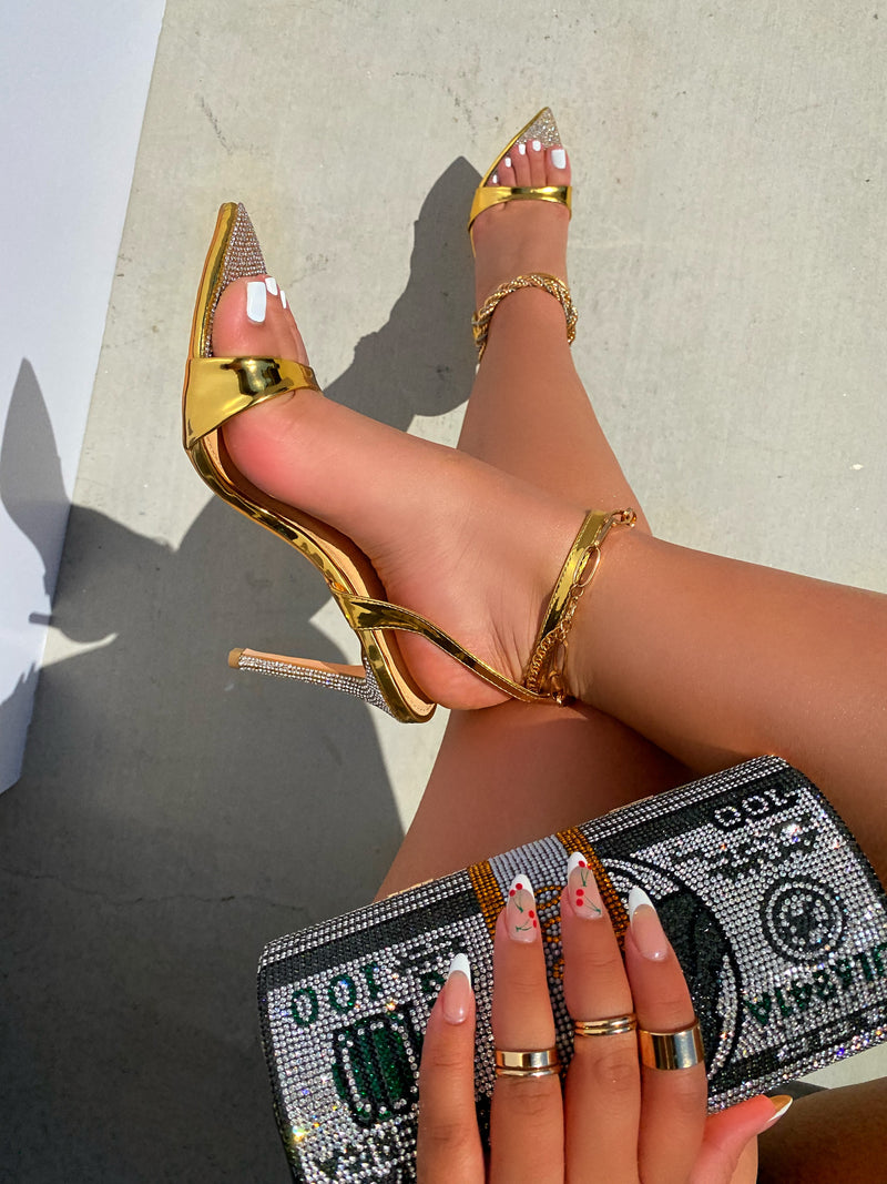 Belleza Heel - Gold Metalic